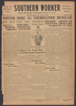 Southern Worker, November 22, 1930