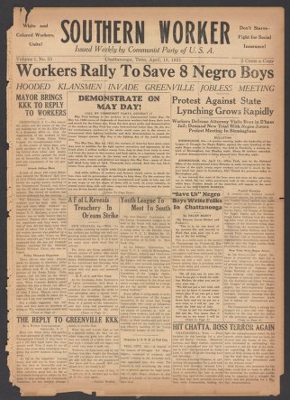 Southern Worker, April 18, 1931