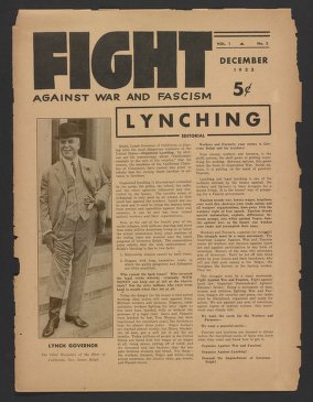 The Fight Against War and Fascism, December 1933