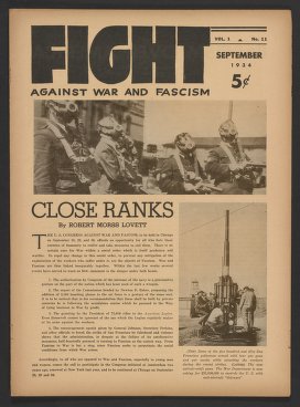 The Fight Against War and Fascism, September 1934