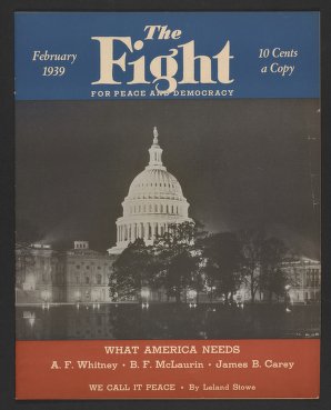 The Fight for Peace and Democracy, February 1939