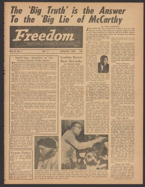 Freedom, January 1954