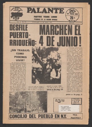 Palante, May 26-June 9, 1972